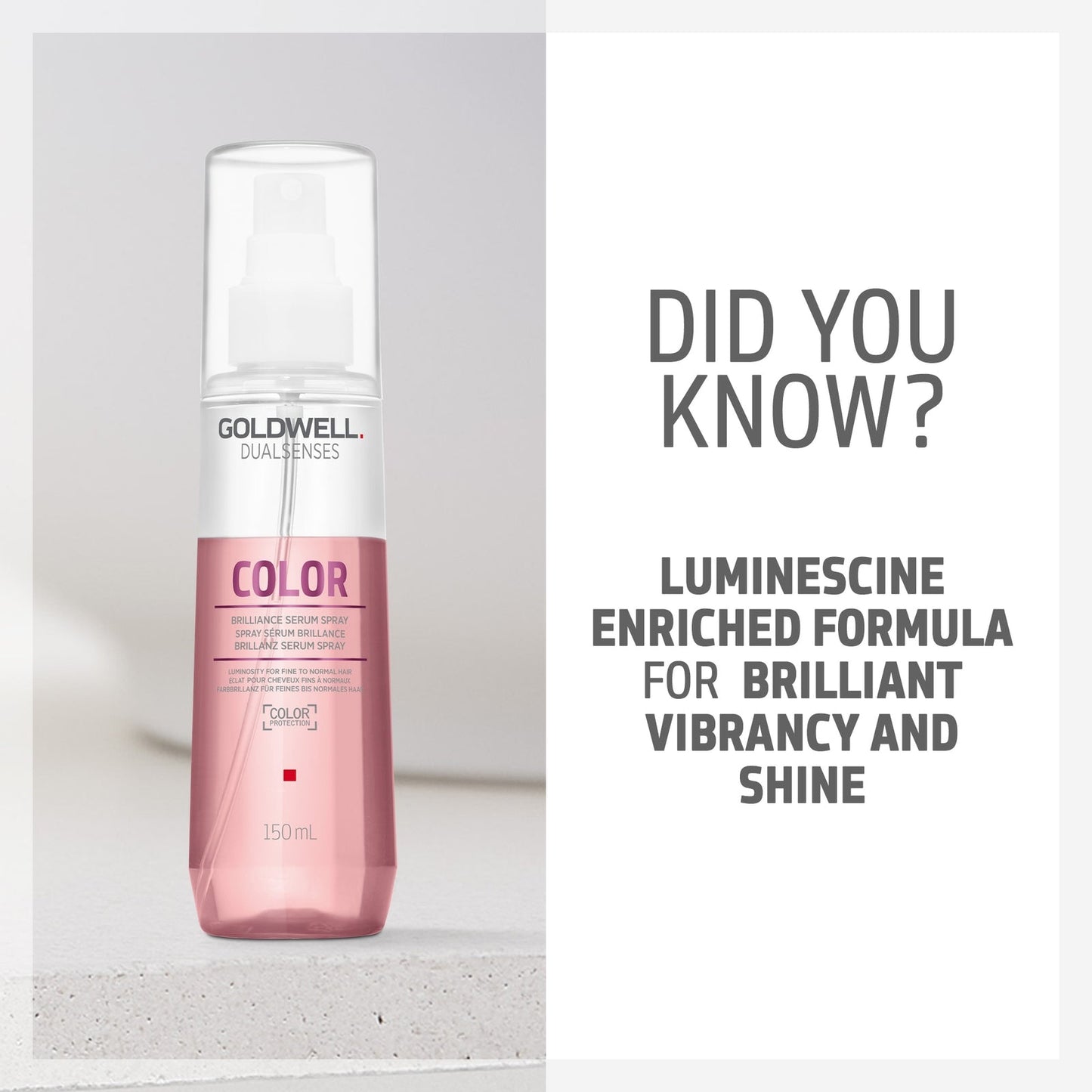 Goldwell Dualsenses Color Brilliance Serum Spray, Anti-Colour Fading For Fine To Medium Hair 150ml