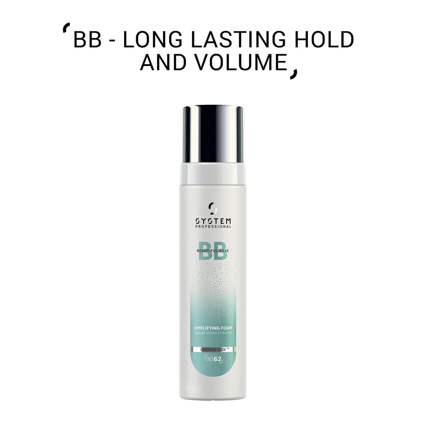 System Professional BB Volumising, Long Lasting Styling & Heat Protection Foam Mousse 200ml