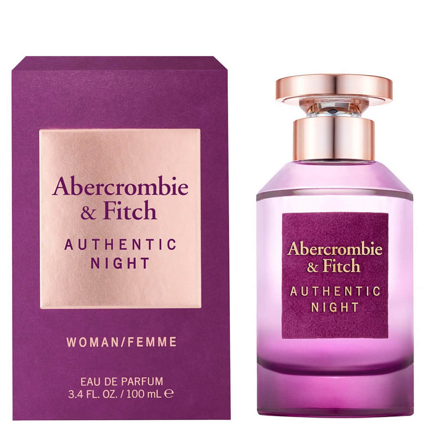 Abercrombie & Fitch Women's Authentic Night Eau de Parfum 100ml