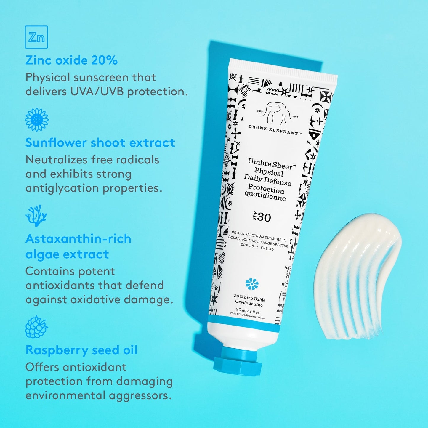 Drunk Elephant Umbra Sheer™ Physical Daily Defense SPF 30