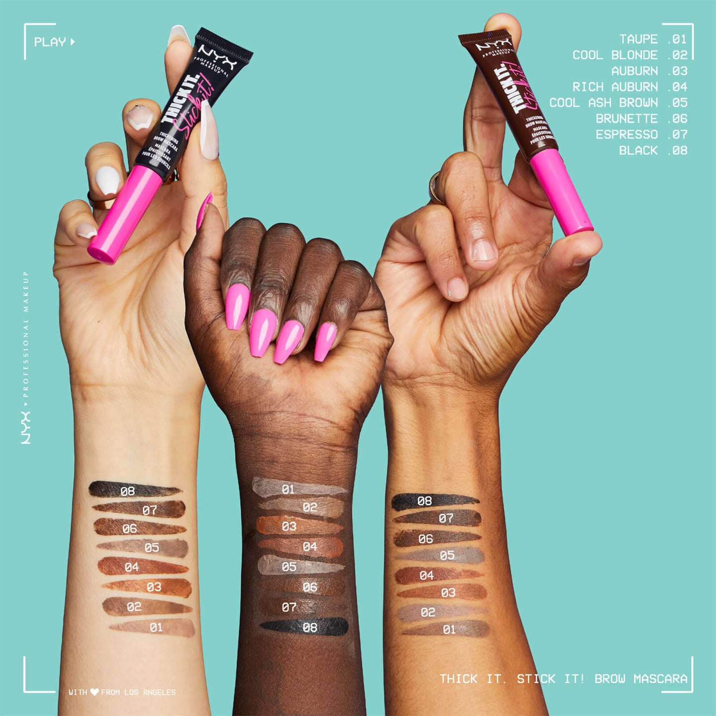 NYX Professional Makeup Pride Makeup Thick it. Stick it! Brow Mascara