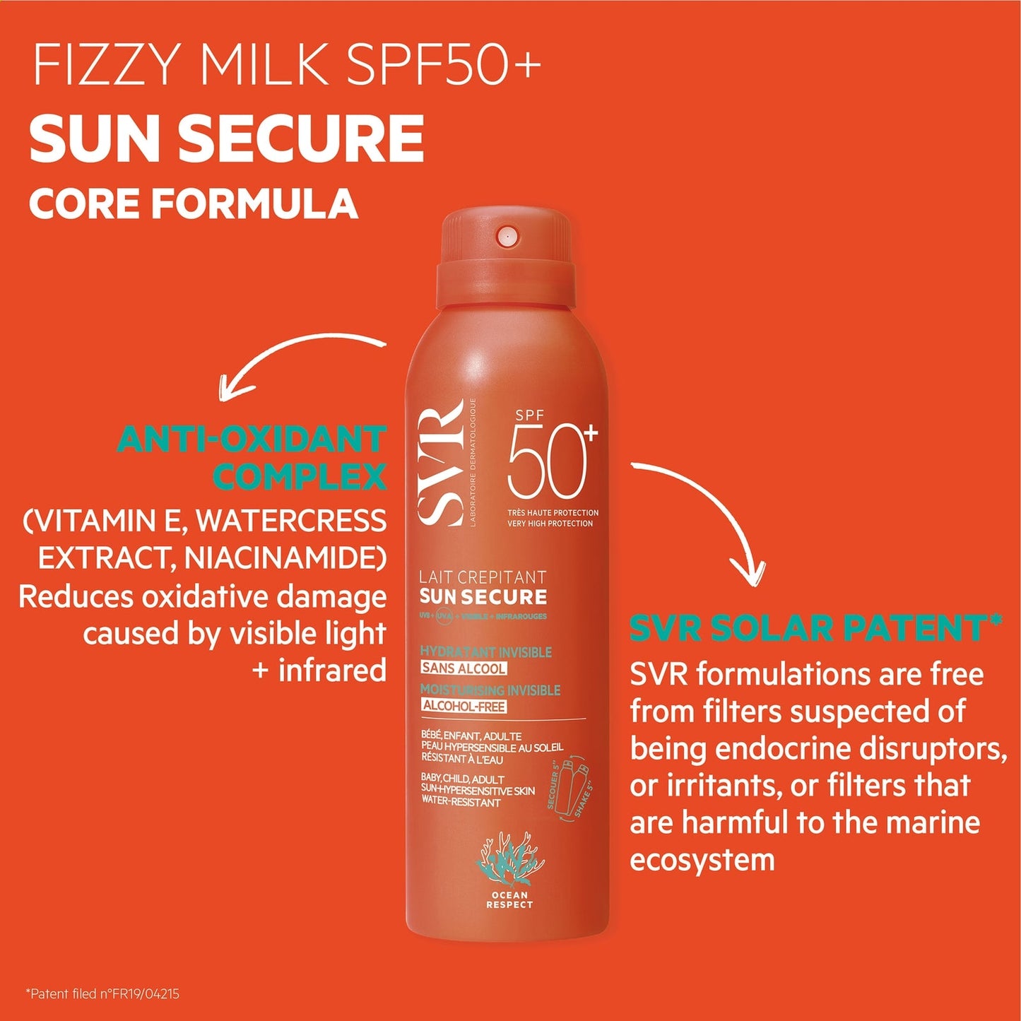 SVR Sun Secure Crackling Milk SPF50+ 200ml