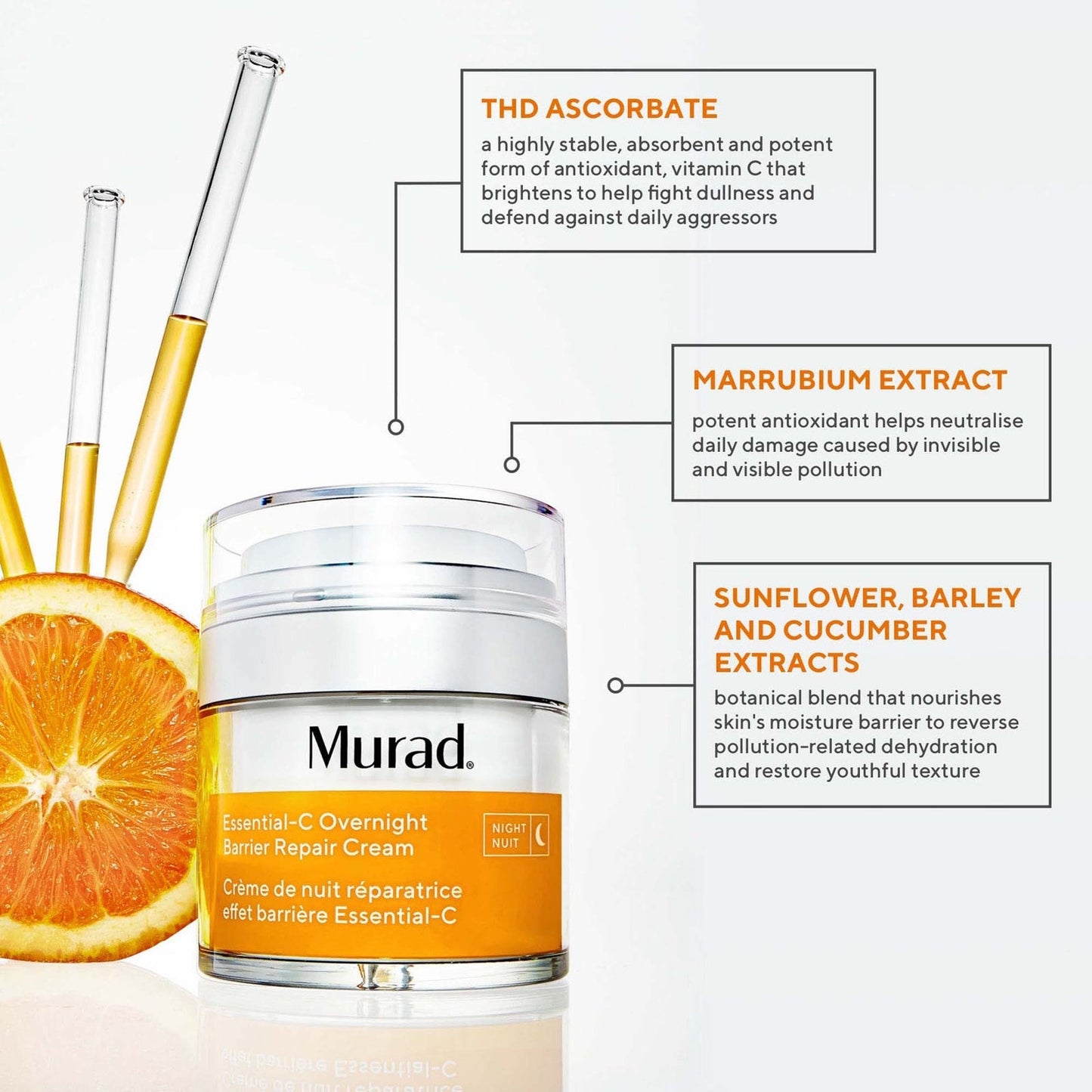 Murad Essential-C Overnight Barrier Repair Cream 50ml