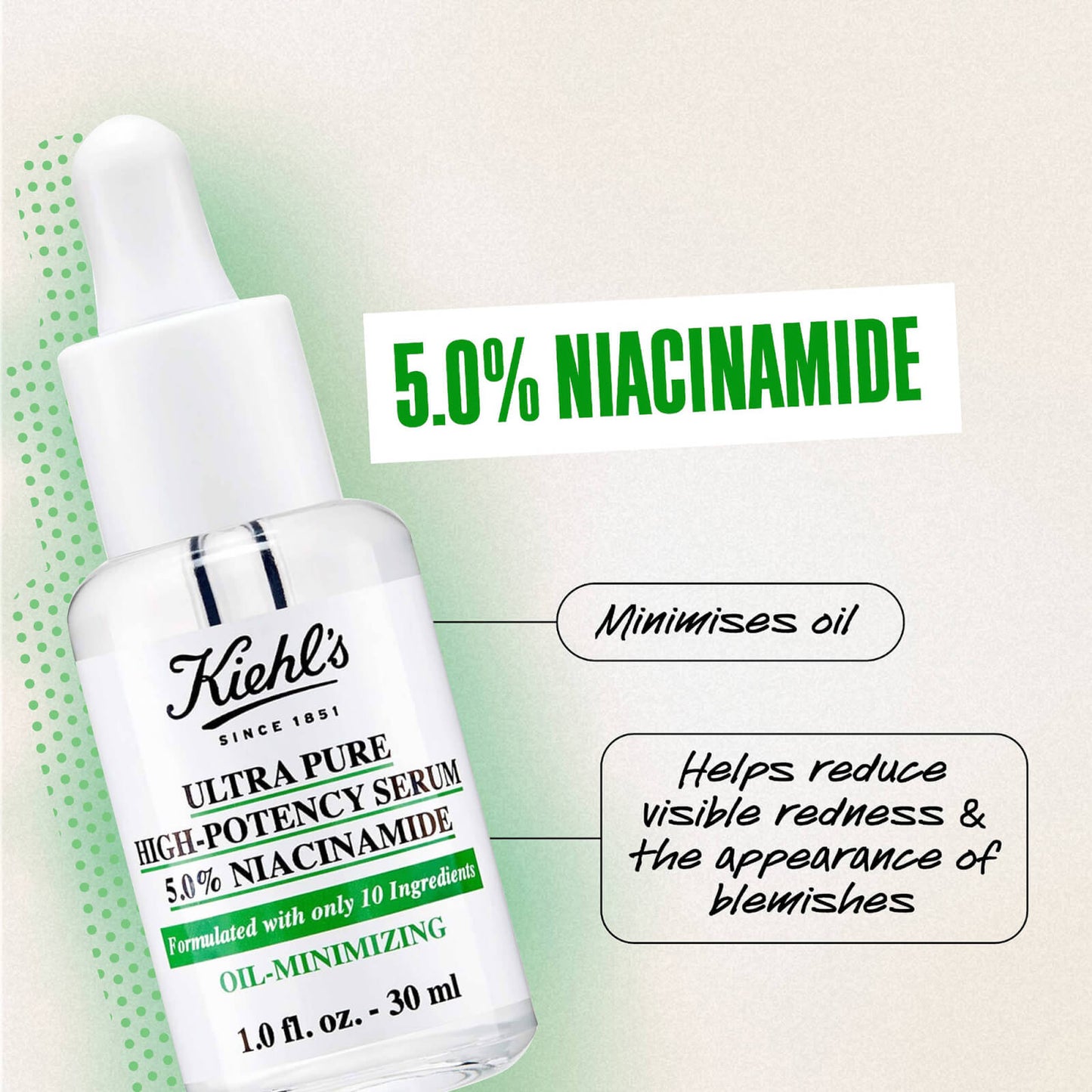 Kiehl’s Pure Serum Ultra Pure High-Potency Serum 5% Niacinamide