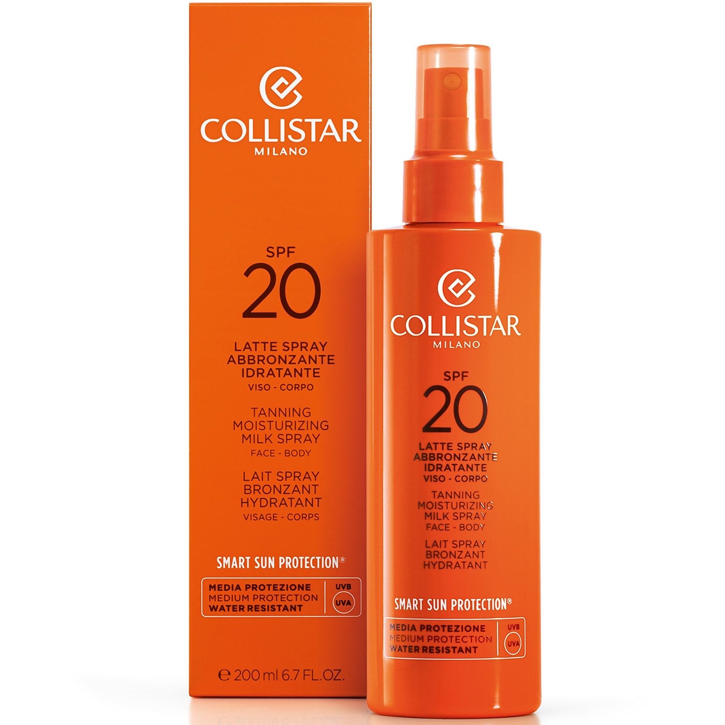 Collistar Sun Care Tanning Moisturizing Milk SPF 20
