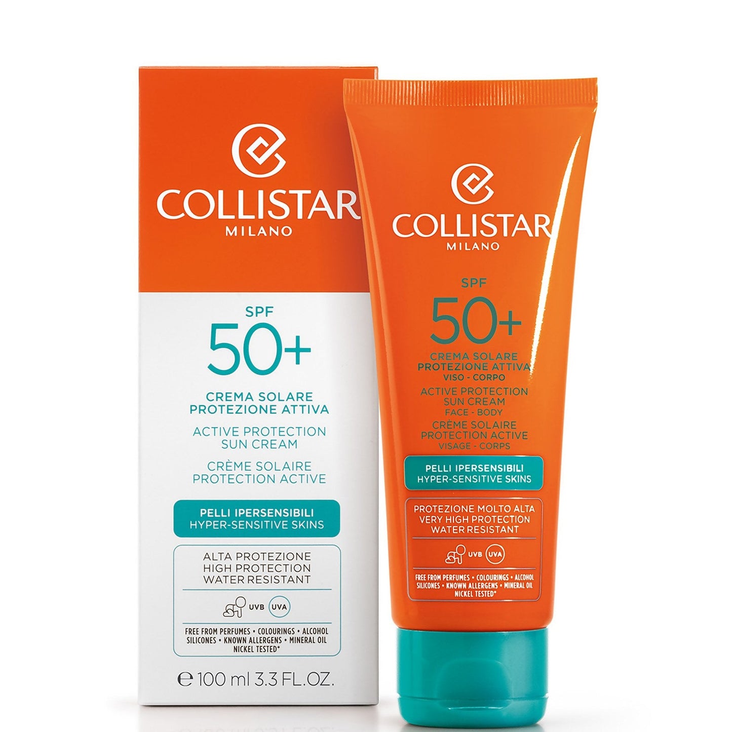 Collistar Sun Care Active Protection Sun Cream Face-Body SPF 50+