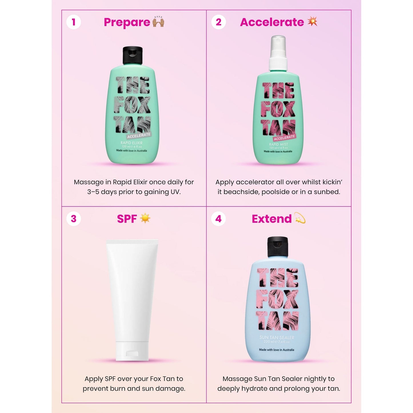 THE FOX TAN Snelle bruiningsnevel