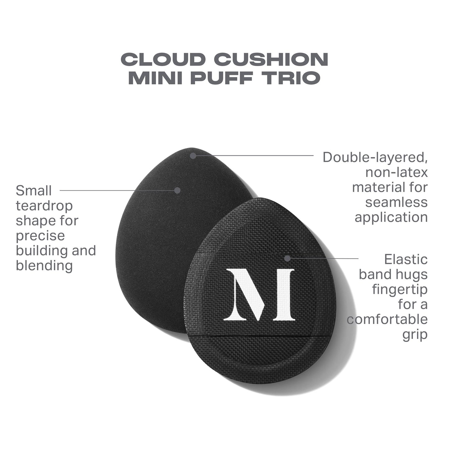 Morphe Cloud Cushion Mini Puff Trio