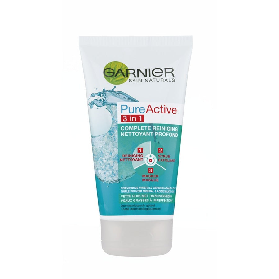 Garnier PureActive 3-in-1 Gezichtsmasker met Klei Argile