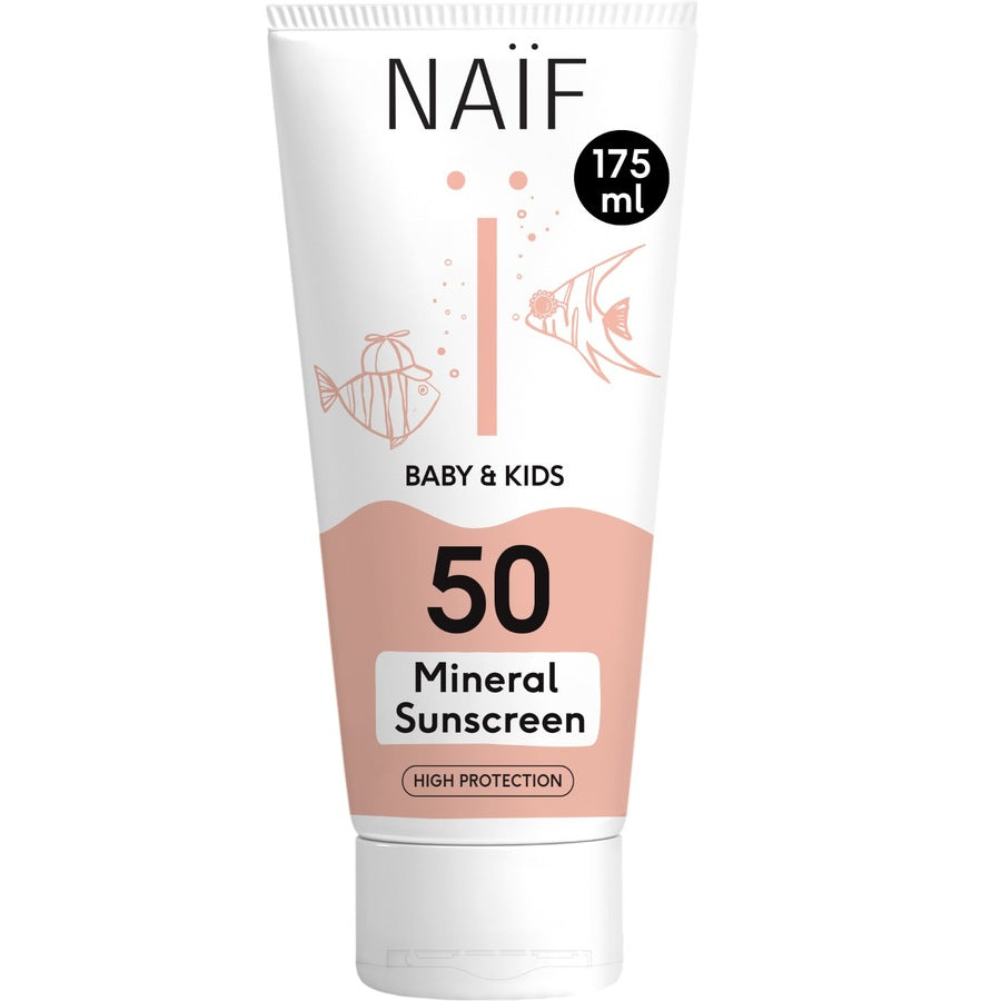 Naif Naïf Minerale Zonnebrandcrème voor Baby & Kids Factor 50 175ML
