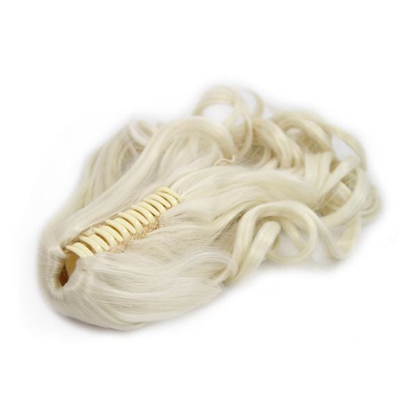 Fashiongirl PFERDECHWANZ HAAR BEPREIDINGEN M/ CLASP #60 Platinum Blonde - gelokt