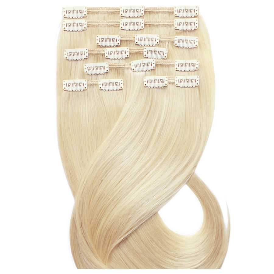 Desinas Clip In Extensions light blonde