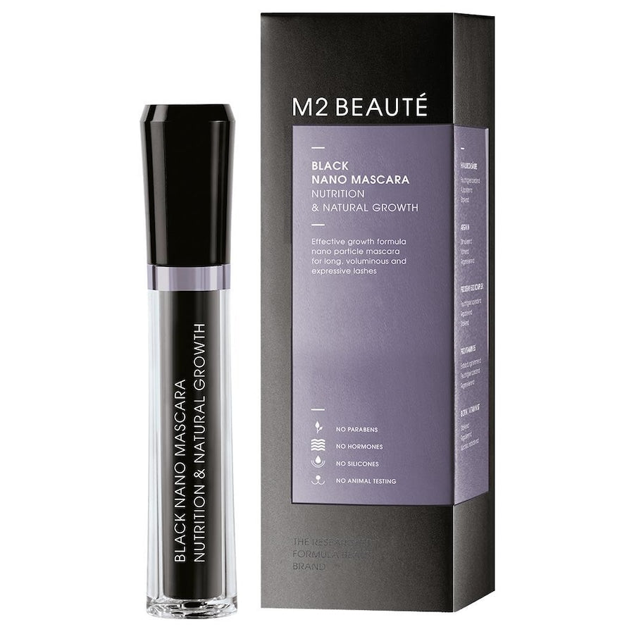 M2 Beauté Black Nano Mascara Nutrition & Natural Growth