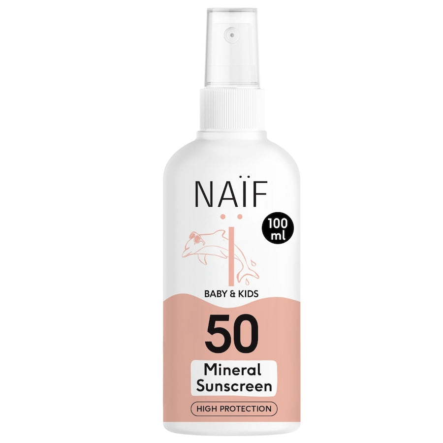 Naif Naïf Minerale Zonnebrandspray voor Baby & Kids Factor 50 100ML