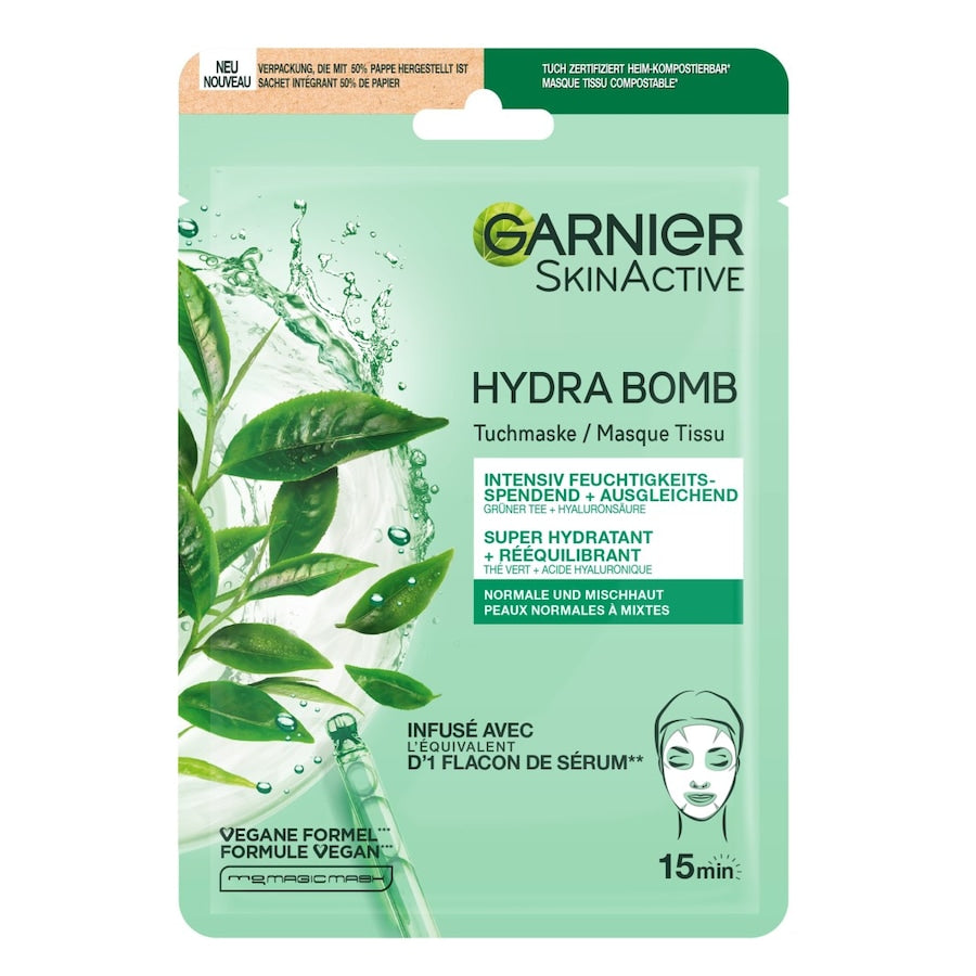 Garnier Skin Active Hydra Bomb Tissue Masker Groene Thee