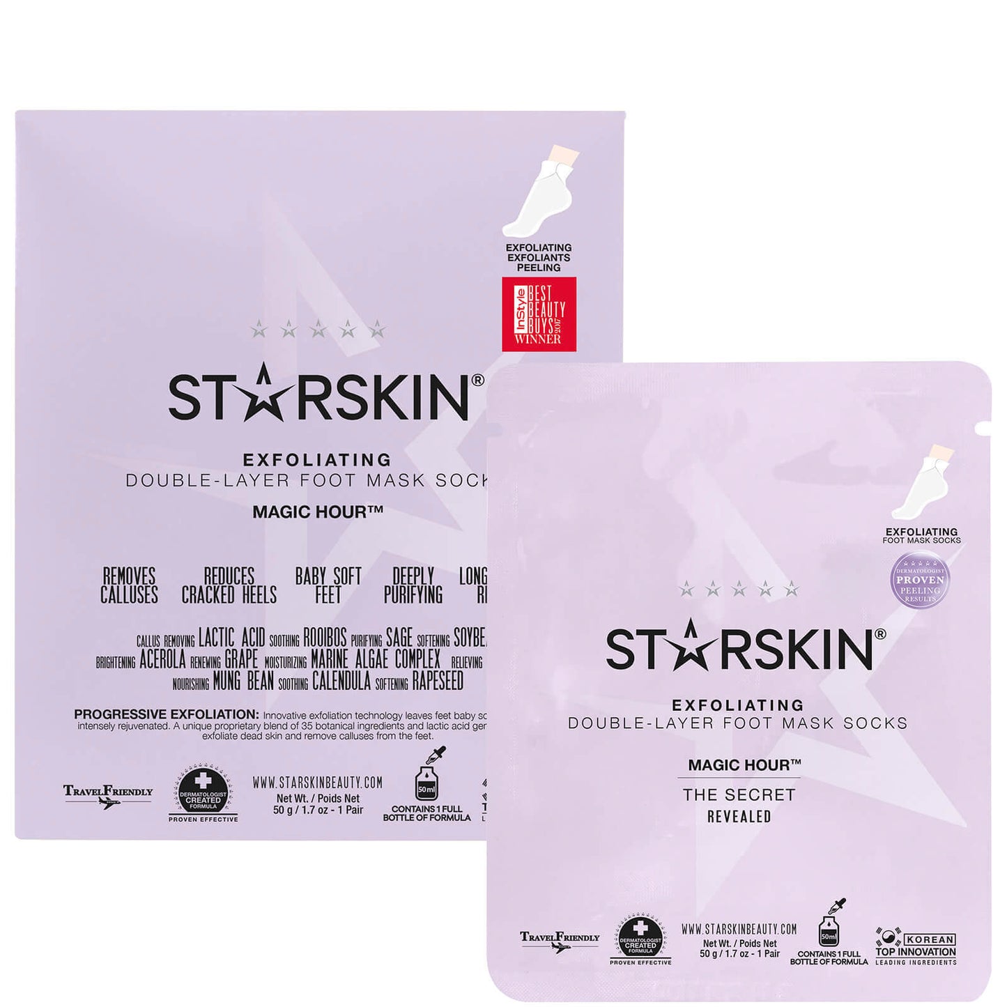 STARSKIN ® Magic Hour™ Exfoliating Double-Layer Foot