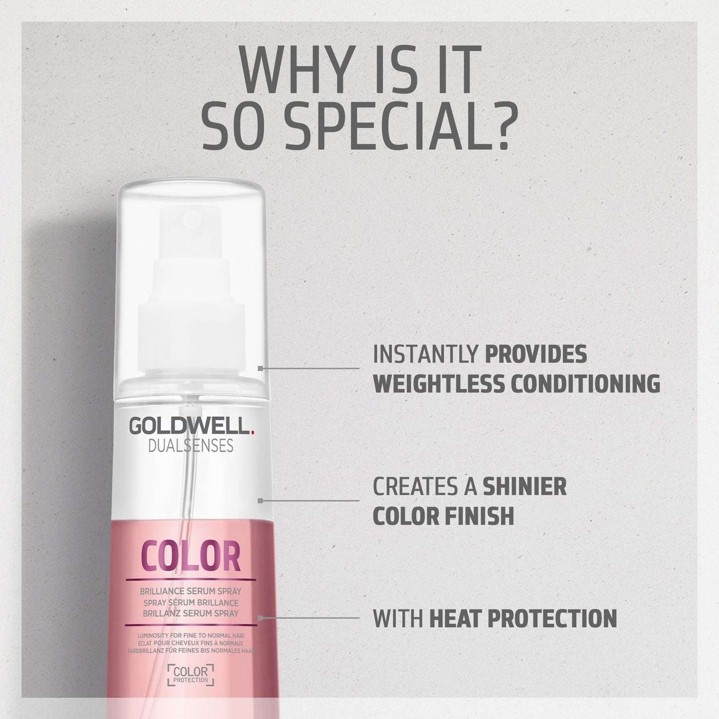 Goldwell Dualsenses Color Brilliance Serum Spray, Anti-Colour Fading For Fine To Medium Hair 150ml