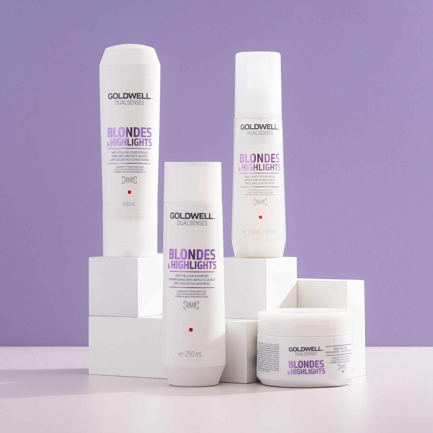 Goldwell Dualsenses Blonde And Highlights Anti-Yellow Conditioner, For Luminosity & Neutralising Unwanted Yellow Tones 200ml