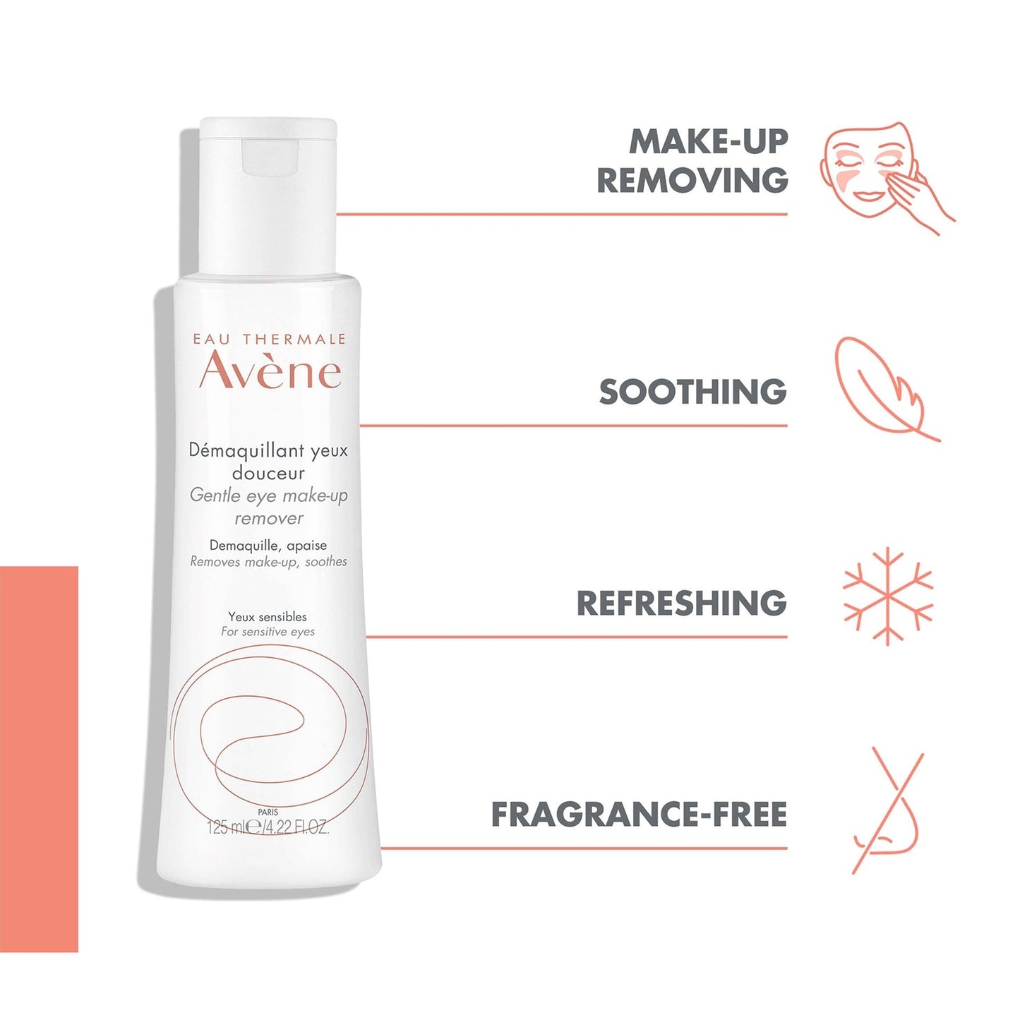 Avène Gentle Eye Make-Up Remover for Sensitive Skin 125ml
