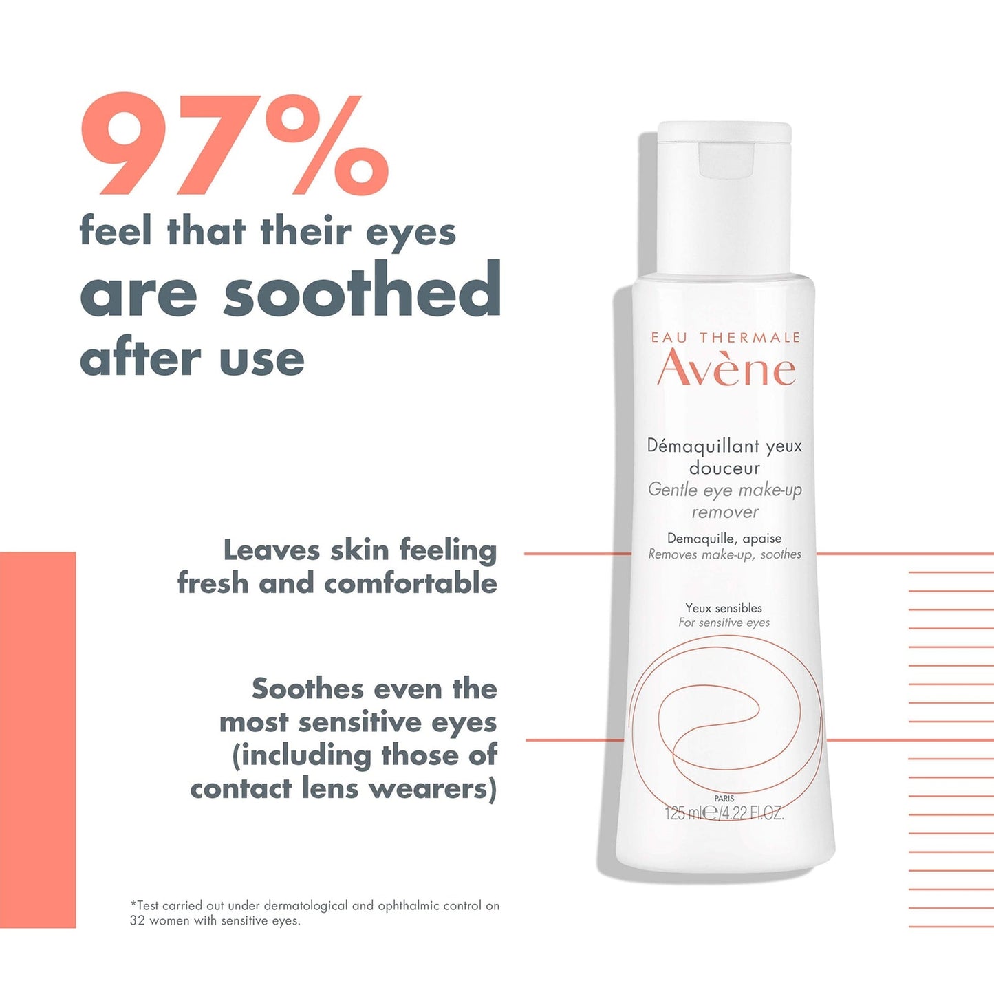 Avène Gentle Eye Make-Up Remover for Sensitive Skin 125ml