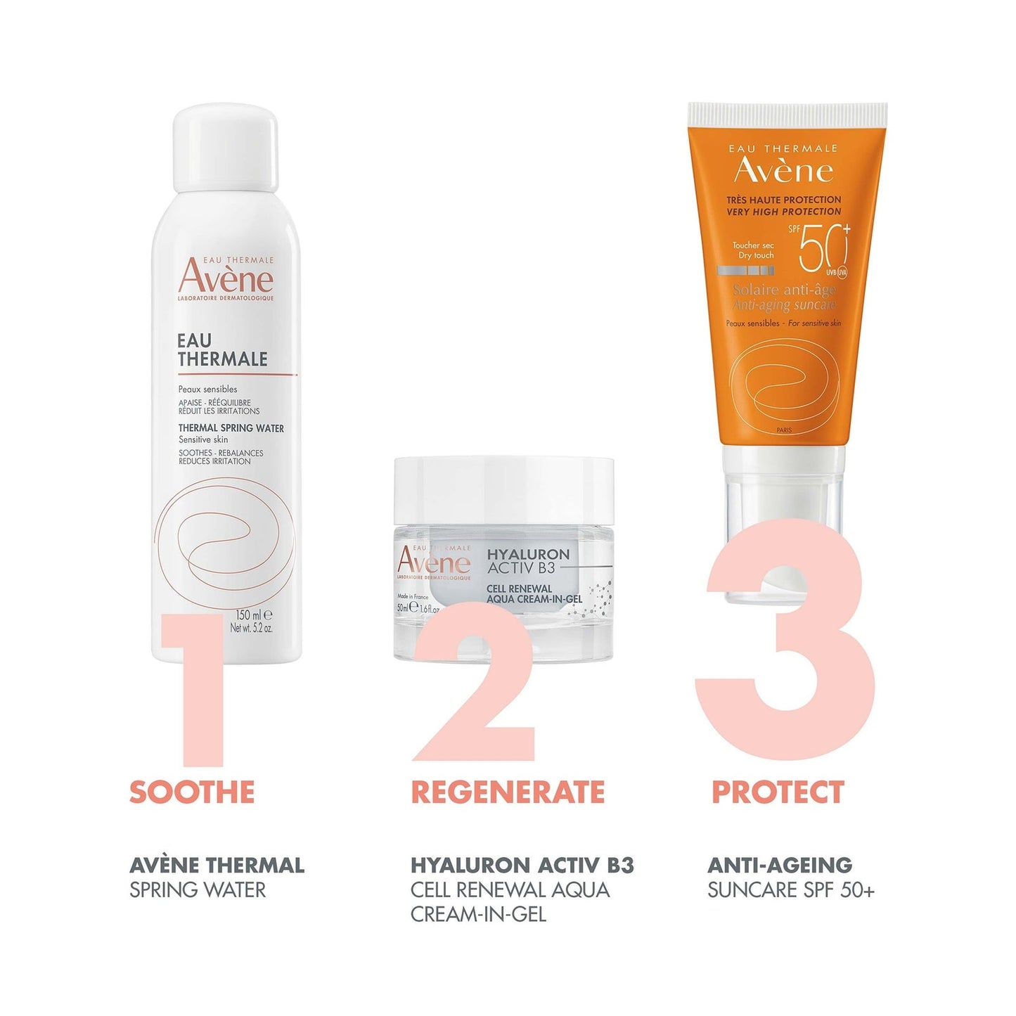 Avène Very High Protection Anti-Ageing SPF 50+ Sun Cream for Sensitive Skin 50ml