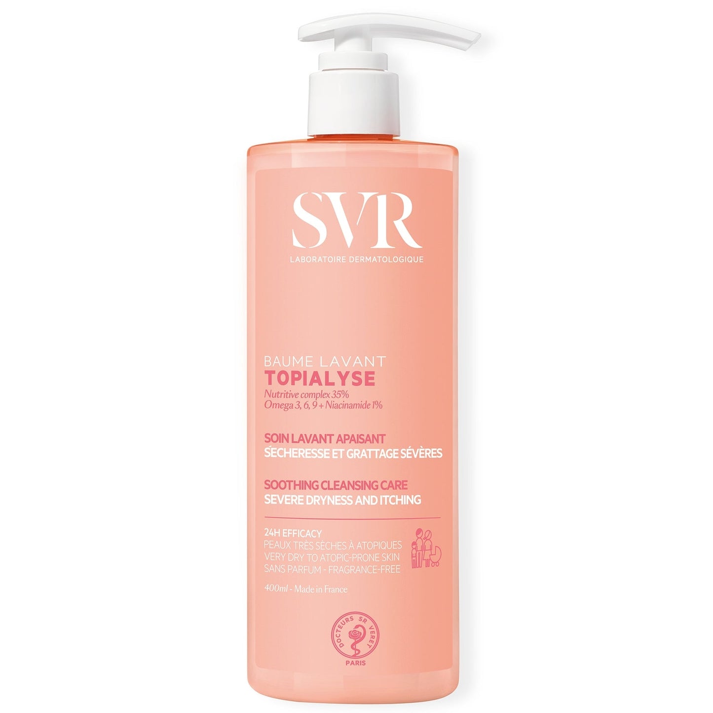 SVR Topialyse All-Over Ultra-Rich, Gentle Wash-Off Cleanser-  400ml