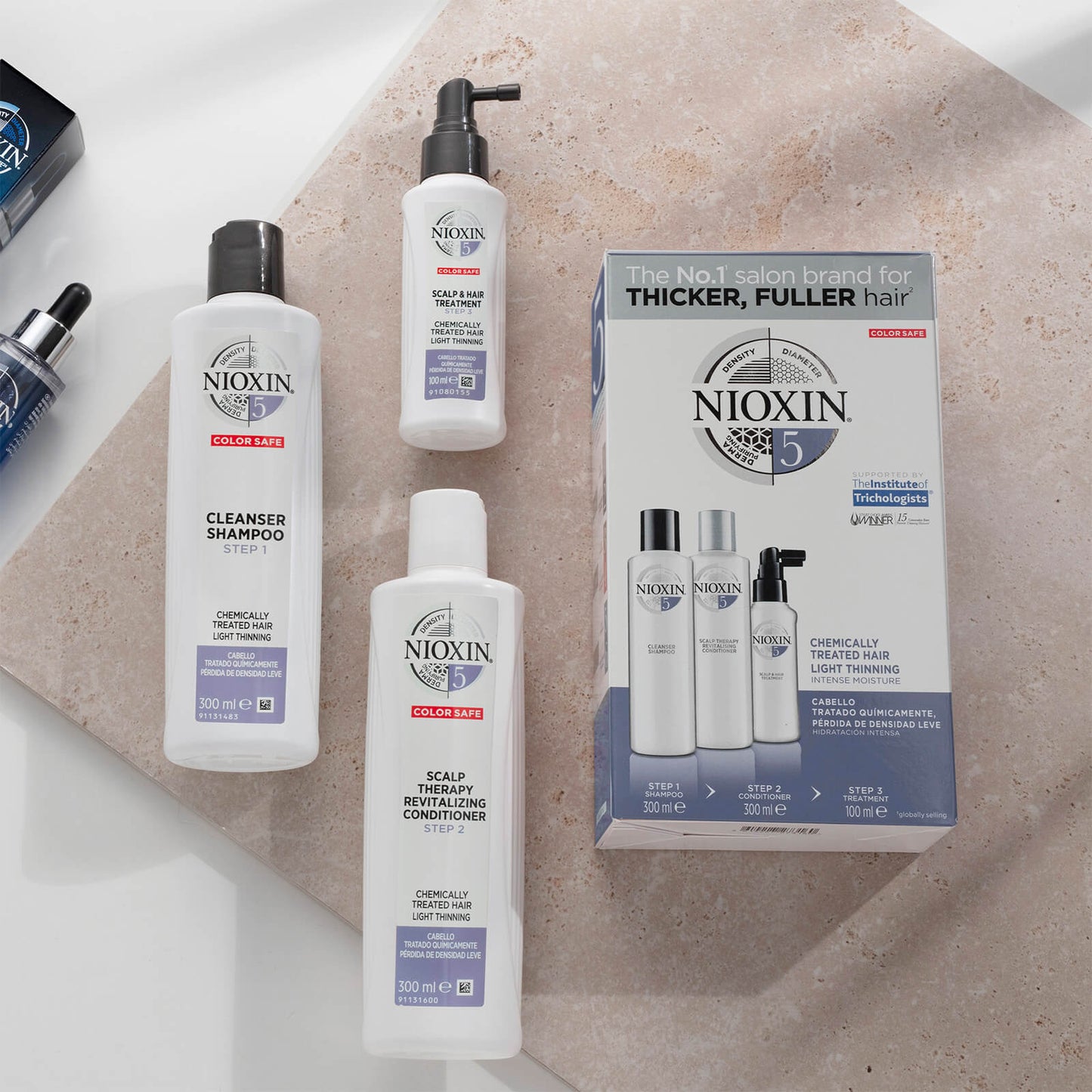 NIOXIN 3-Delig System 5 Reinigingsshampoo voor Chemisch Behandeld Licht Dunner Wordend Haar 300 ml