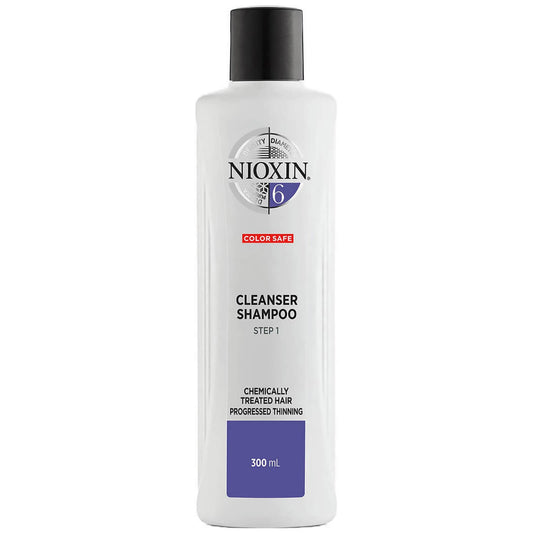 NIOXIN 3-Delig System 6 Reinigingsshampoo voor Chemisch Behandeld Gevorderd Dunner Wordend Haar 300 ml