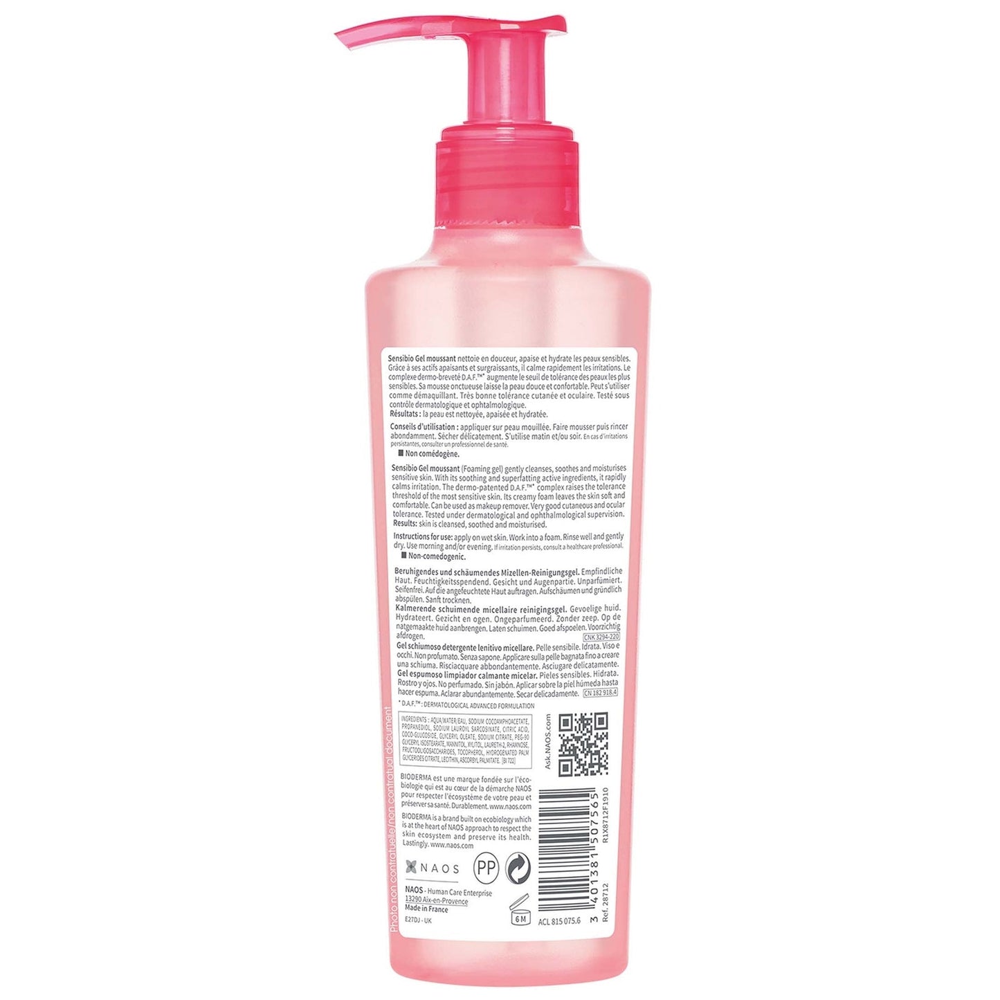 Bioderma Sensibio Gel Moussant Cleansing Foaming Gel 500ml