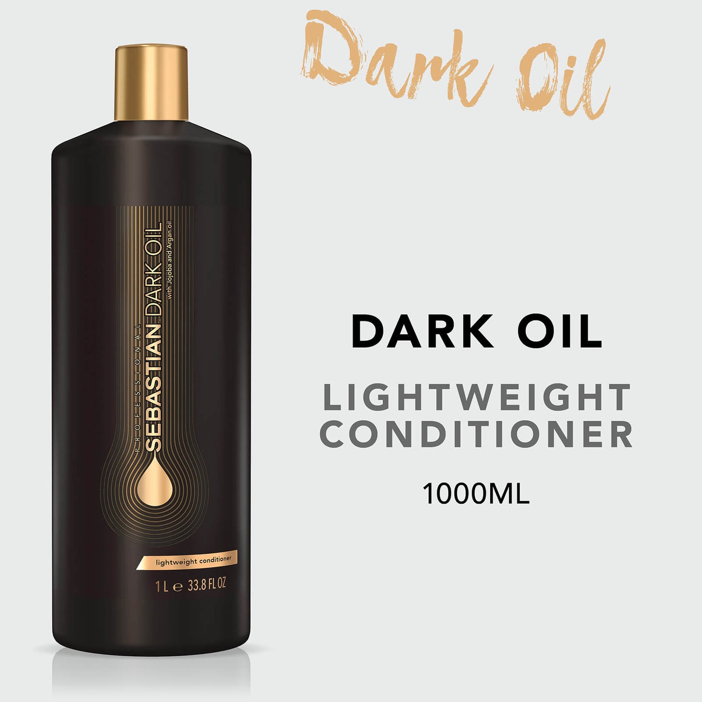Sebastian Professional Dark Oil Lightweight Conditioner for Smooth Shiny Hair 1000ml