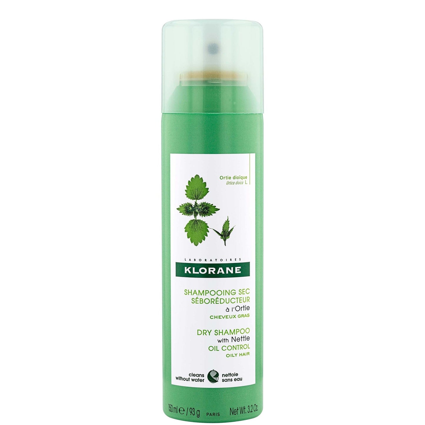 KLORANE Oil-control Dry Shampoo with Nettle for Oily Hair 150ml