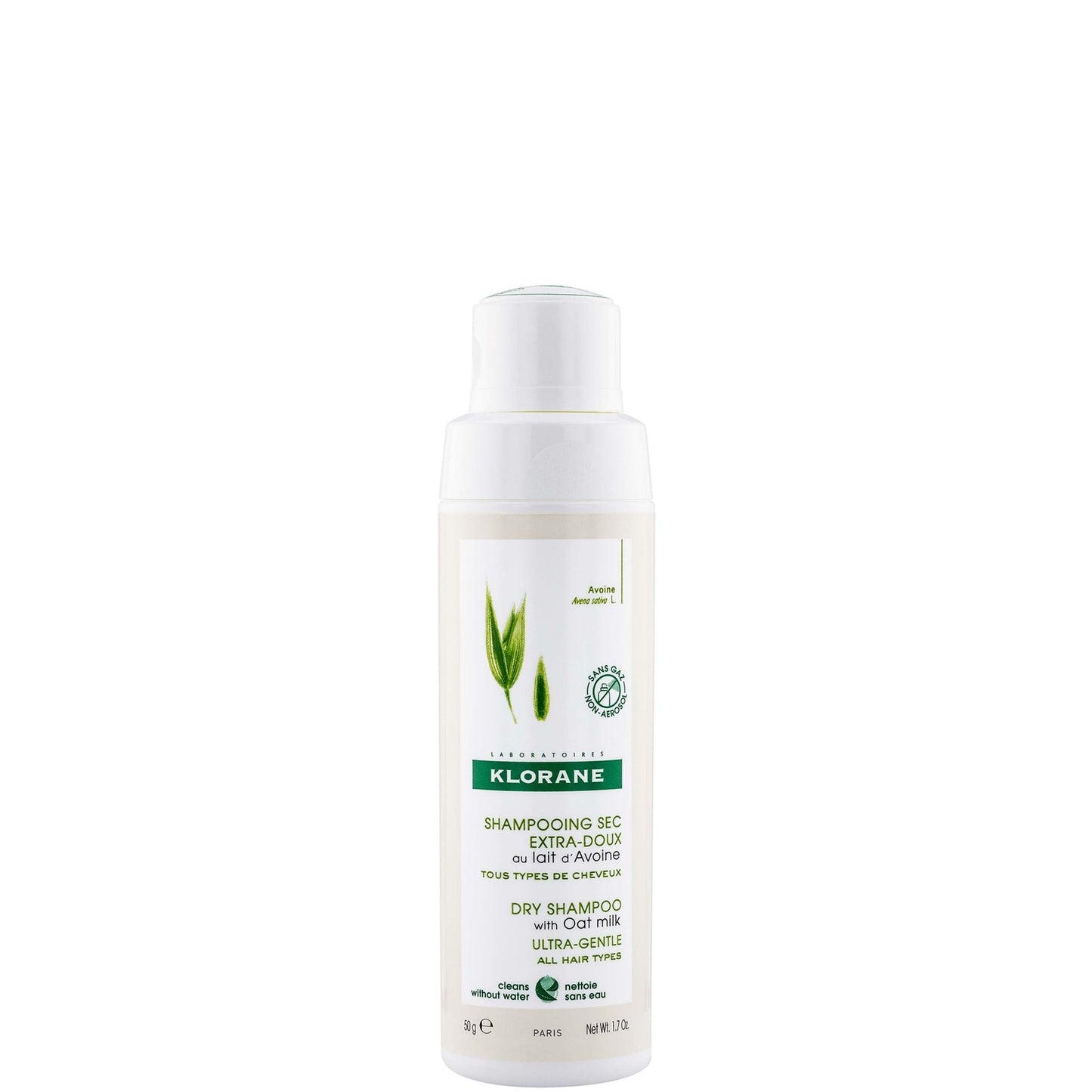 KLORANE Eco-Friendly Dry Shampoo with Oat Milk for All Hair Types 50g