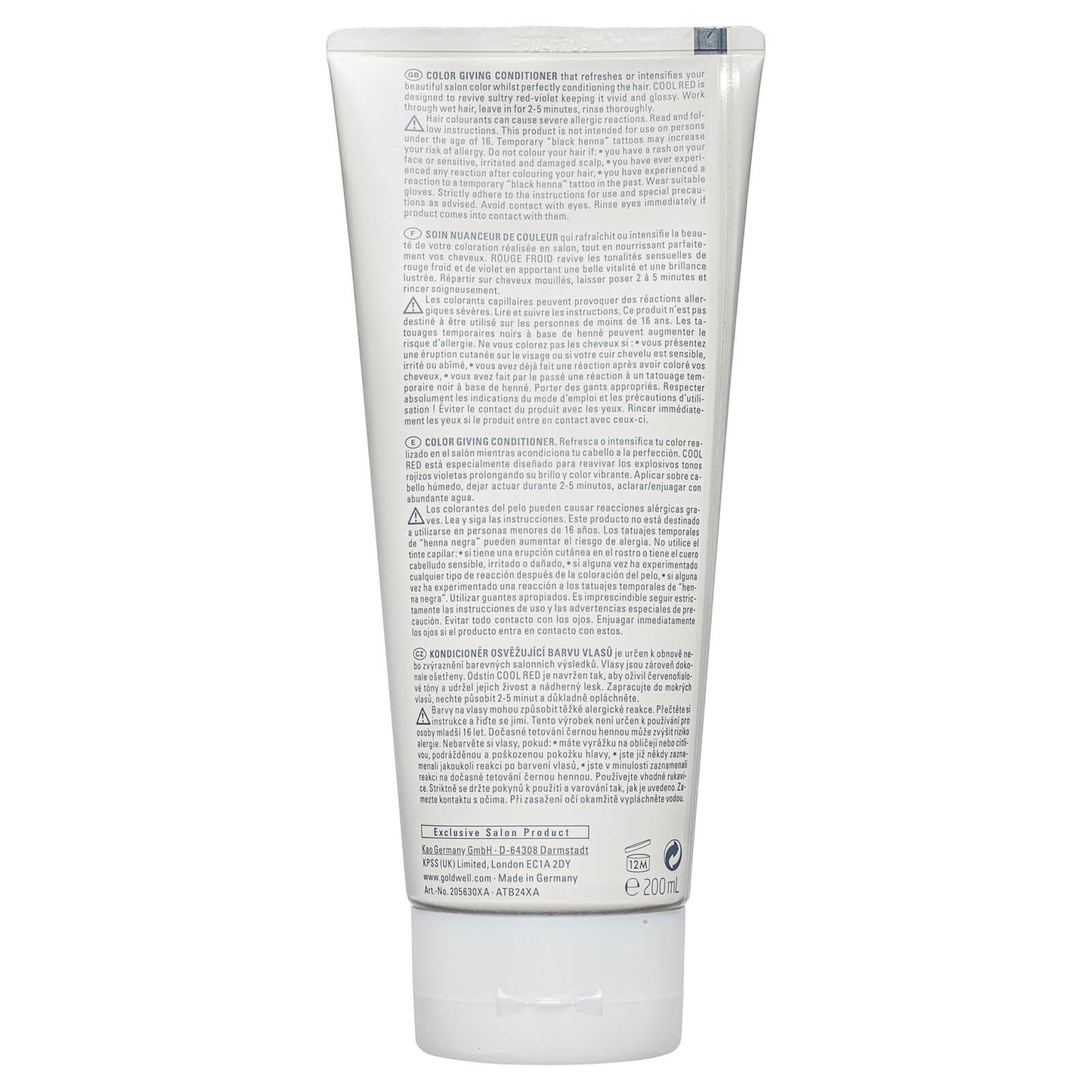 Goldwell Dualsenses Color Revive Color Giving Conditioner To Refresh And Intensify Hair Colour, Cool Red 200ml