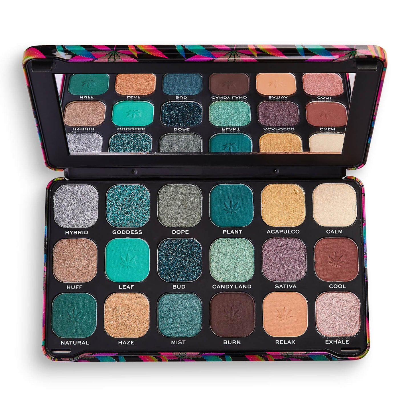 Revolution Forever Flawless Chilled with Cannabis Sativa Oogschaduw Palette