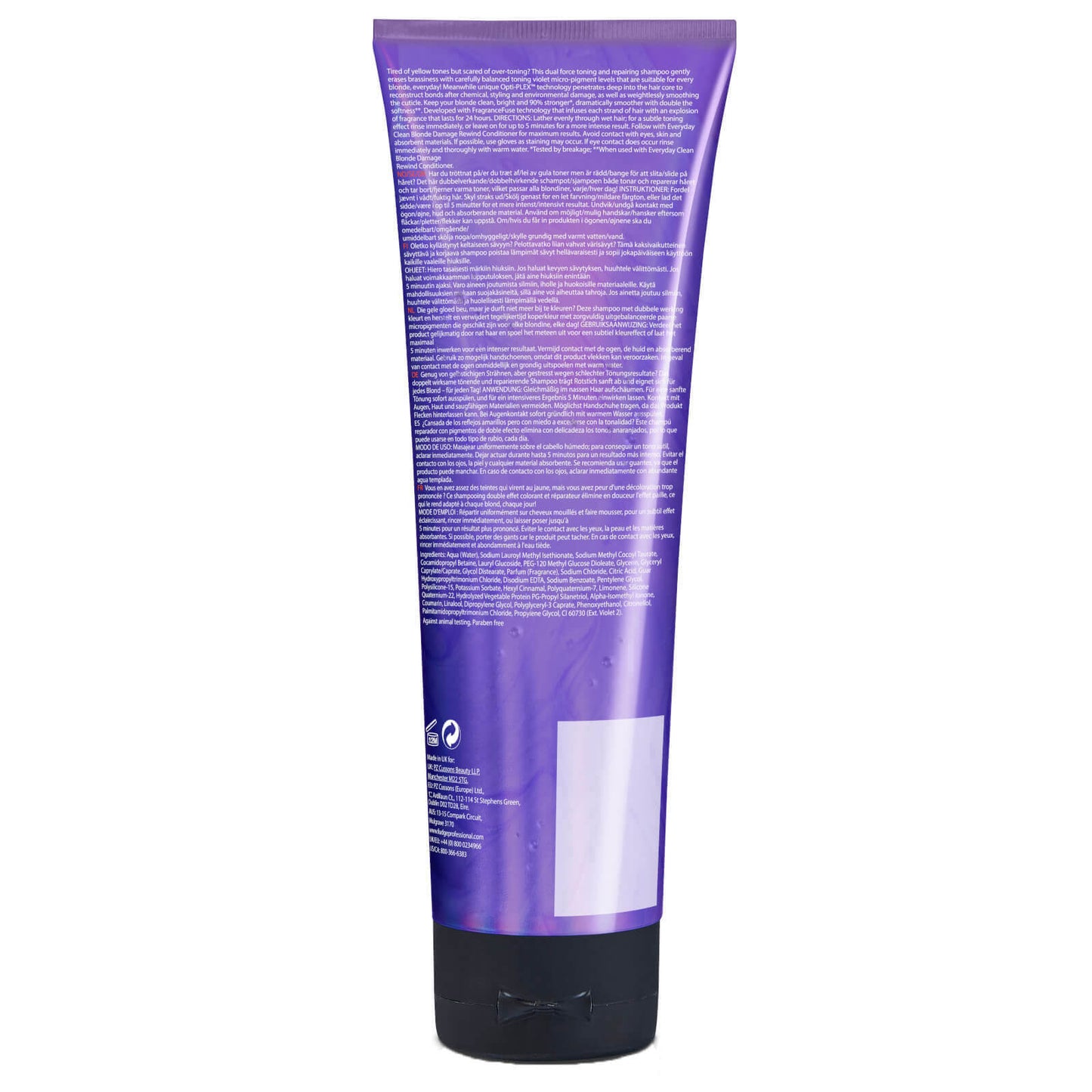 Fudge Everyday Clean Blonde Everyday Clean Blonde Damage Rewind Violet-Toning Shampoo