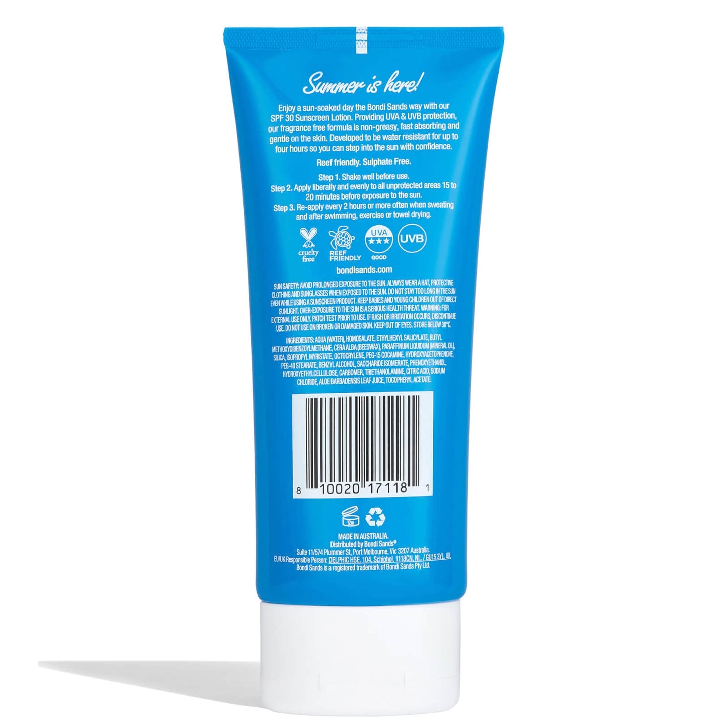 Bondi Sands Sunscreen Lotion SPF30 F/F