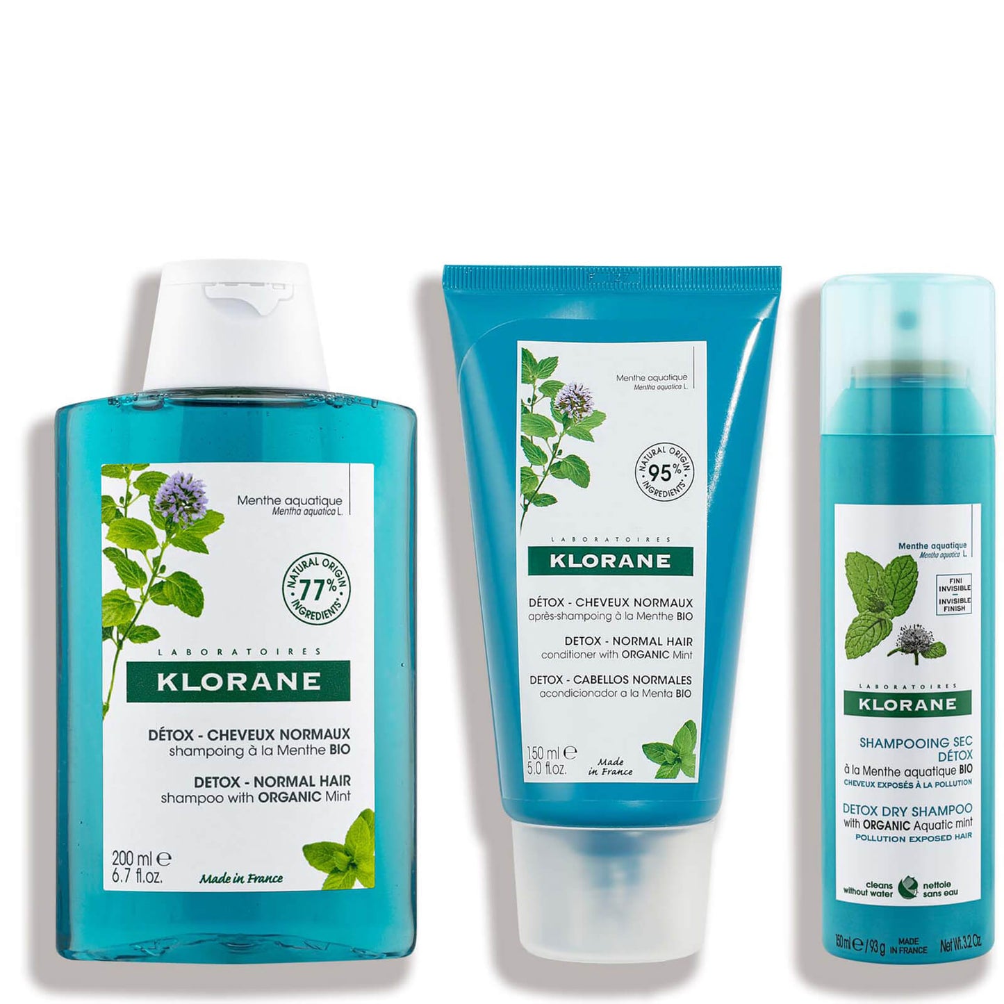 KLORANE Purifying Aquatic Mint Bundle for Pollution-Exposed Hair