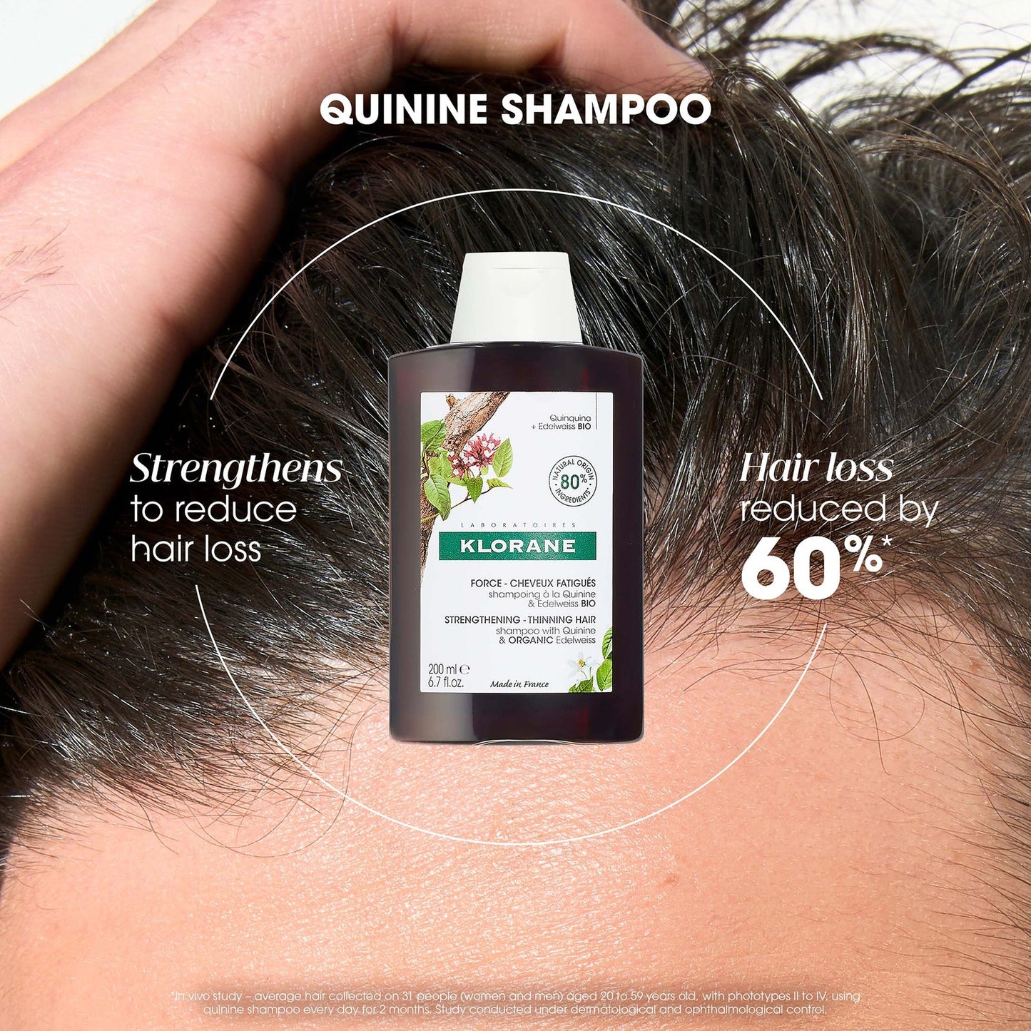 KLORANE Strenghtening Quinine Bundle for Hair Thinning, Loss