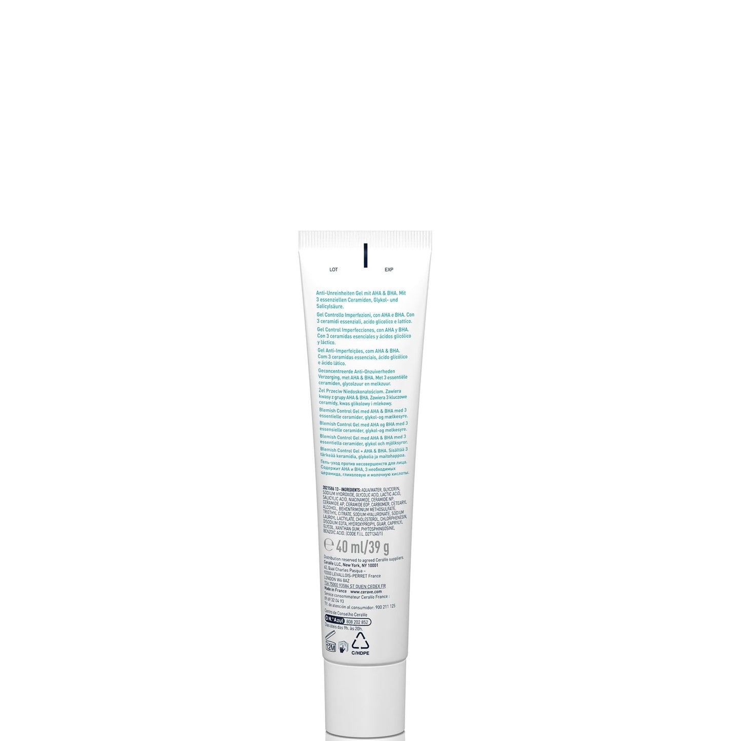 CeraVe Blemish Control Gel Moisturiser with 2% Salicylic Acid & Niacinamide for Blemish-Prone Skin 40ml