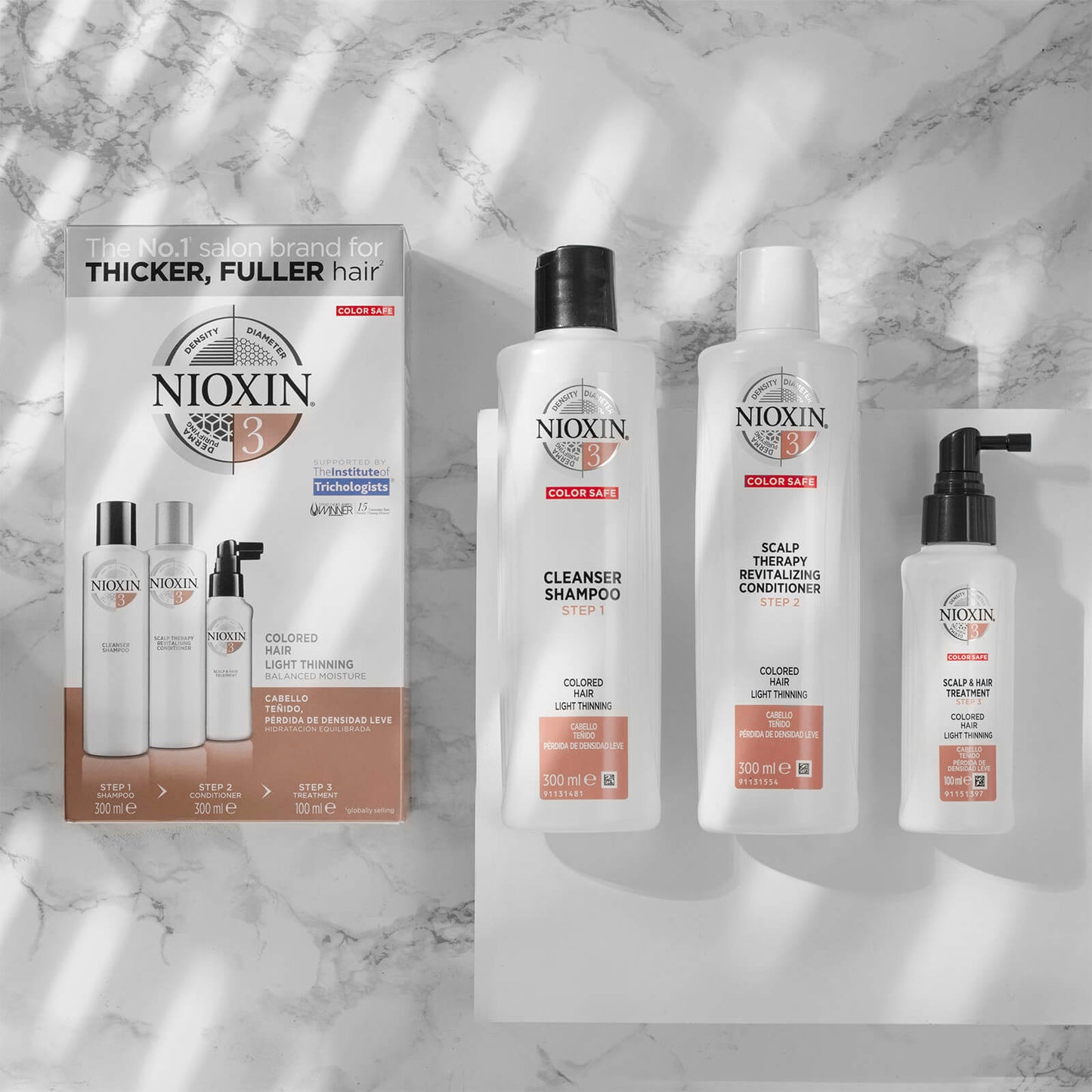 NIOXIN Hoofdhuidtherapie Conditioner 3 voor Gekleurd Licht Dunner Wordend Haar 300 ml