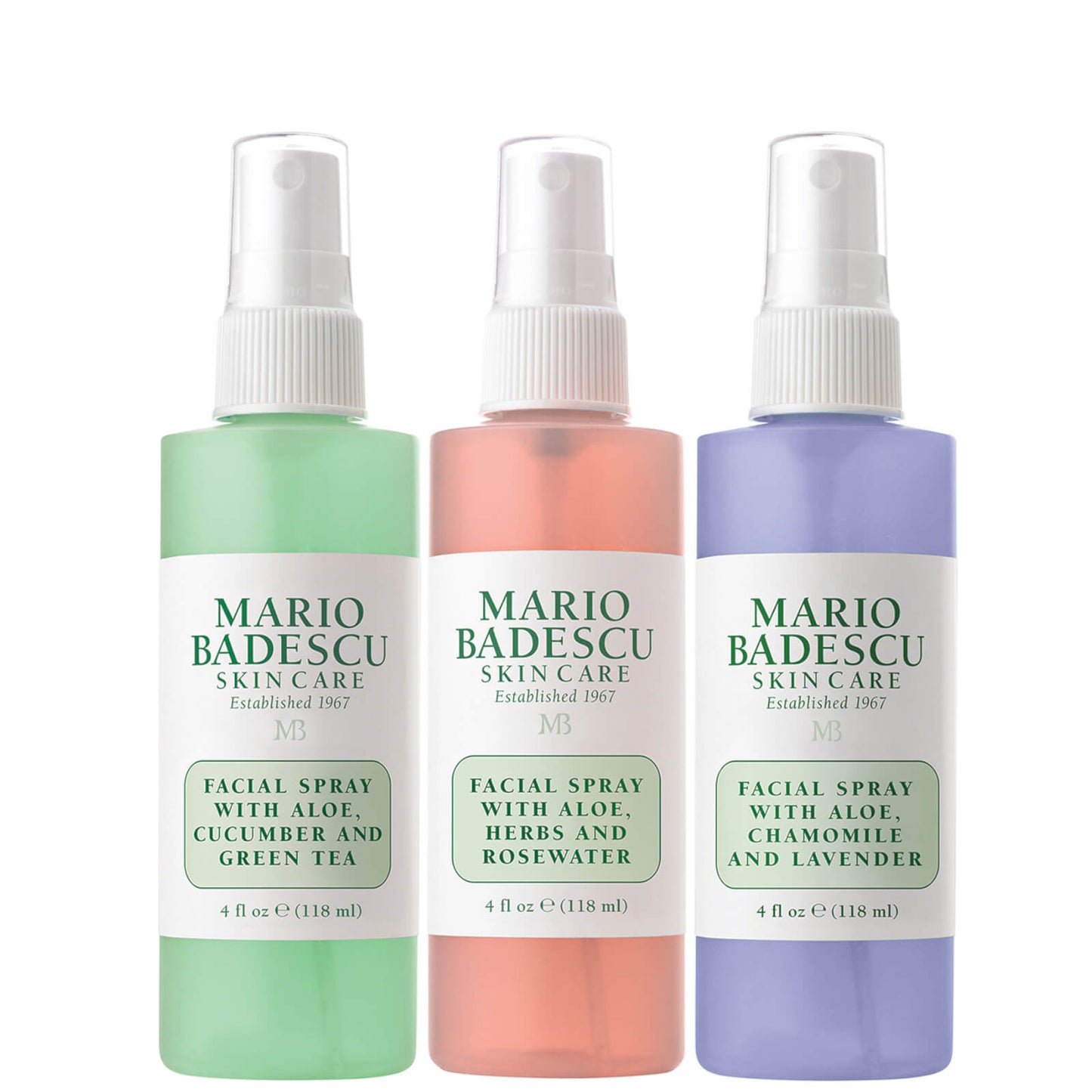 Mario Badescu Face Spa Spritz. Mist. Glow. Set