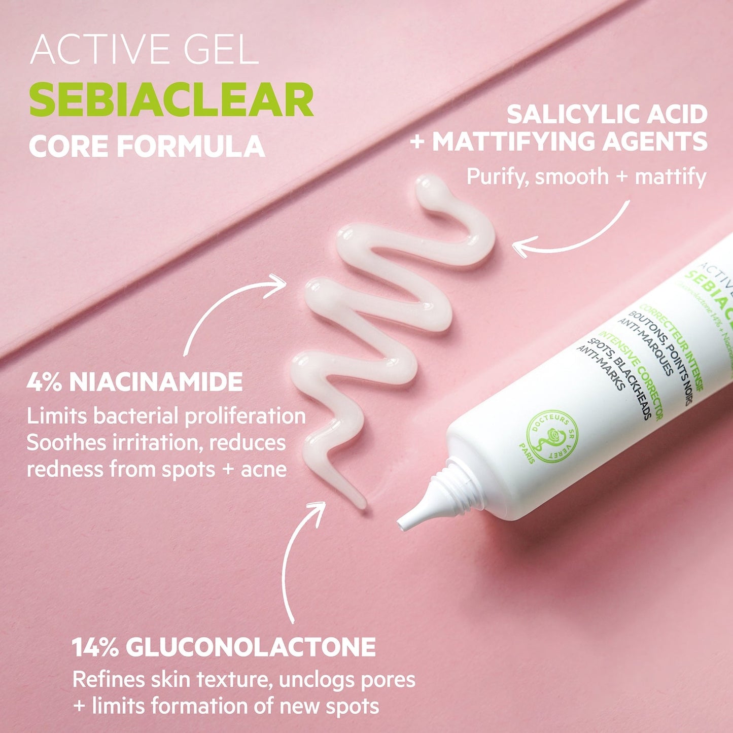 SVR Sebiaclear Active Acne and Spot Treatment Gel-Cream 40ml