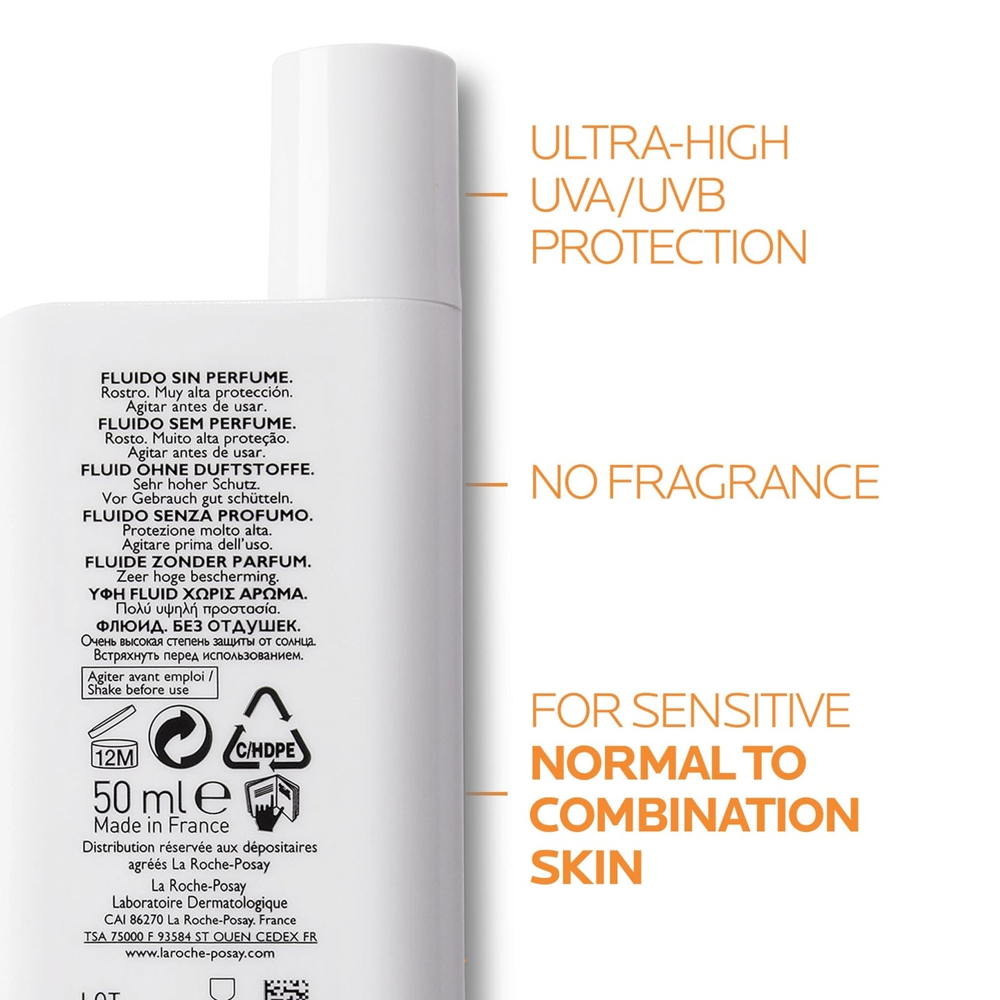 La Roche-Posay Anthelios UVMune 400 Invisible Fluid SPF50+ Sun Cream Duo