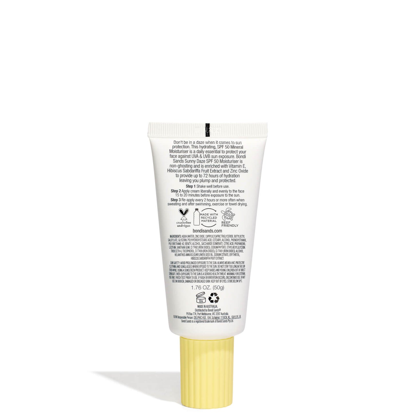 Bondi Sands Moisturiser SPF 50 Sunny Daze