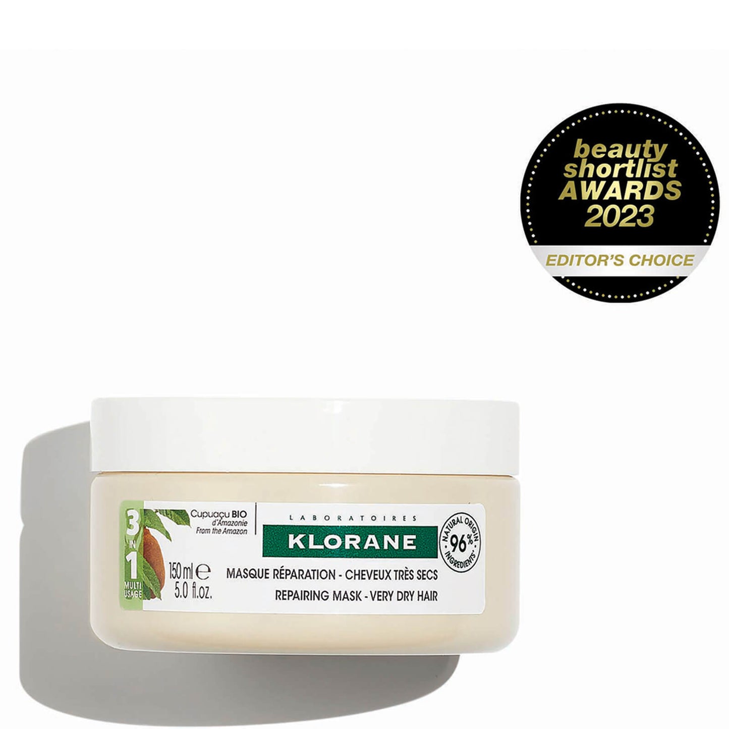 KLORANE Nourishing and Repairing Mask with Organic Cupuacu for Very Dry, Damaged Hair 150ml