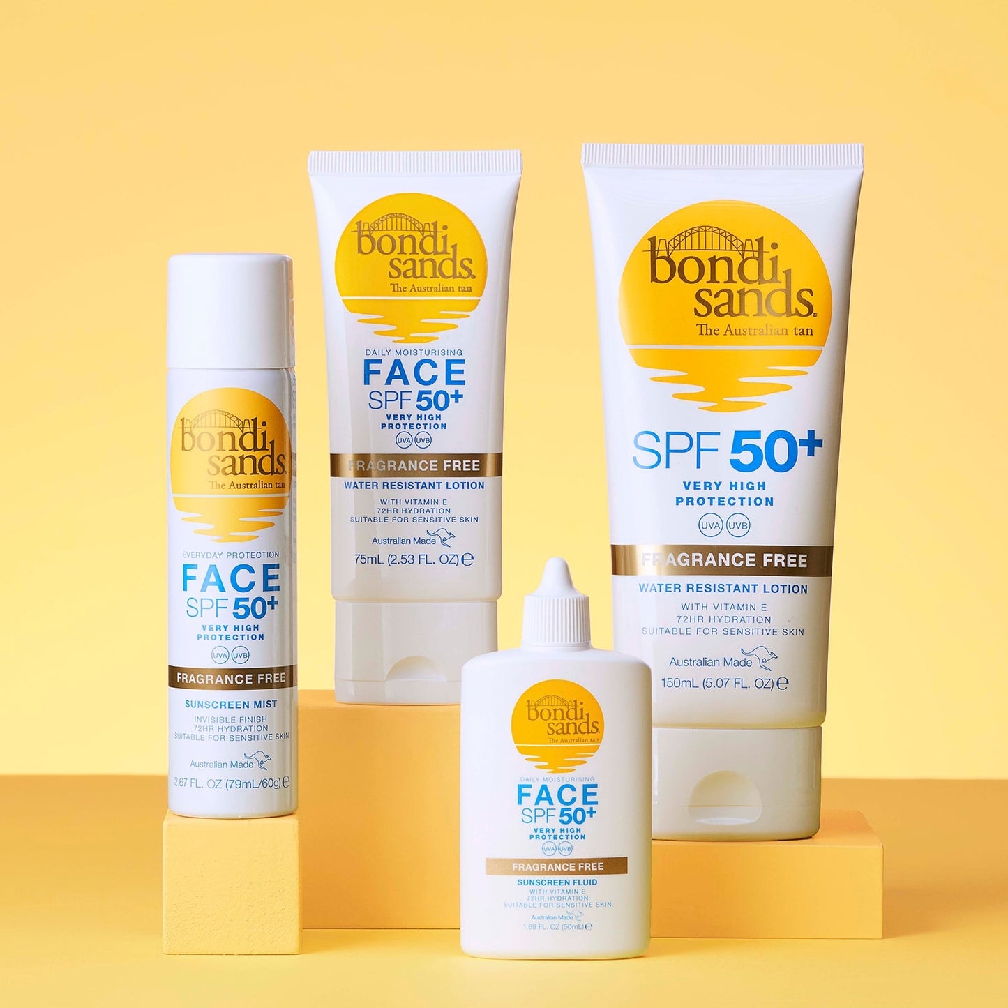 Bondi Sands Suncreen Face Mist SPF50+ Fragrance Free