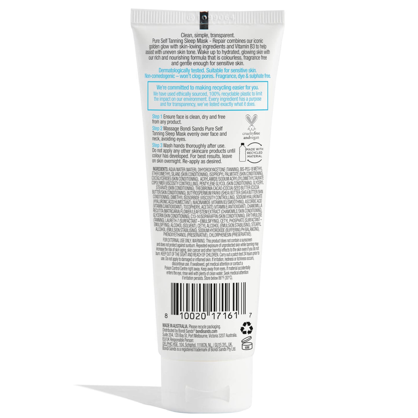 Bondi Sands Pure Bondi Sands Pure Self Tanning Sleep Mask Repair