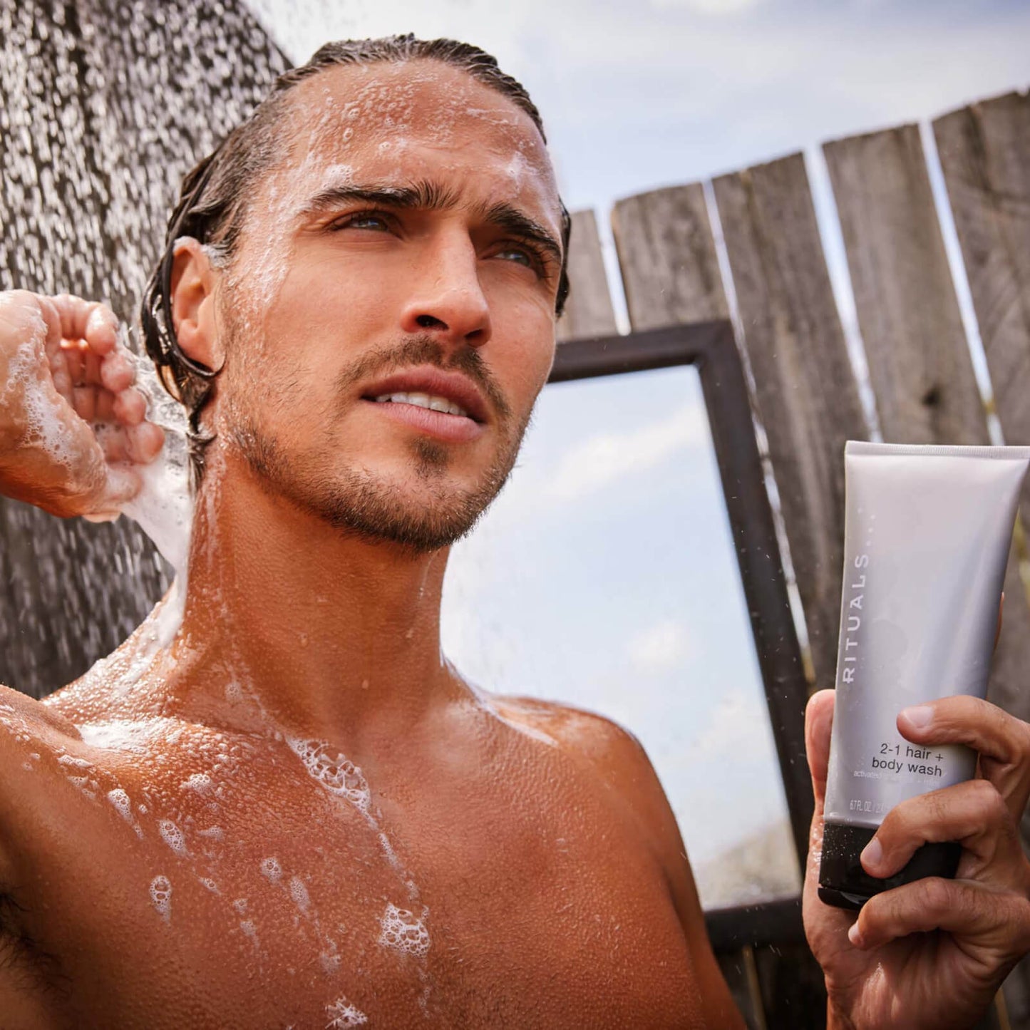 Rituals Sport Collection Refreshing Charcoal & Mint Complex Shampoo and Body Wash 200ml