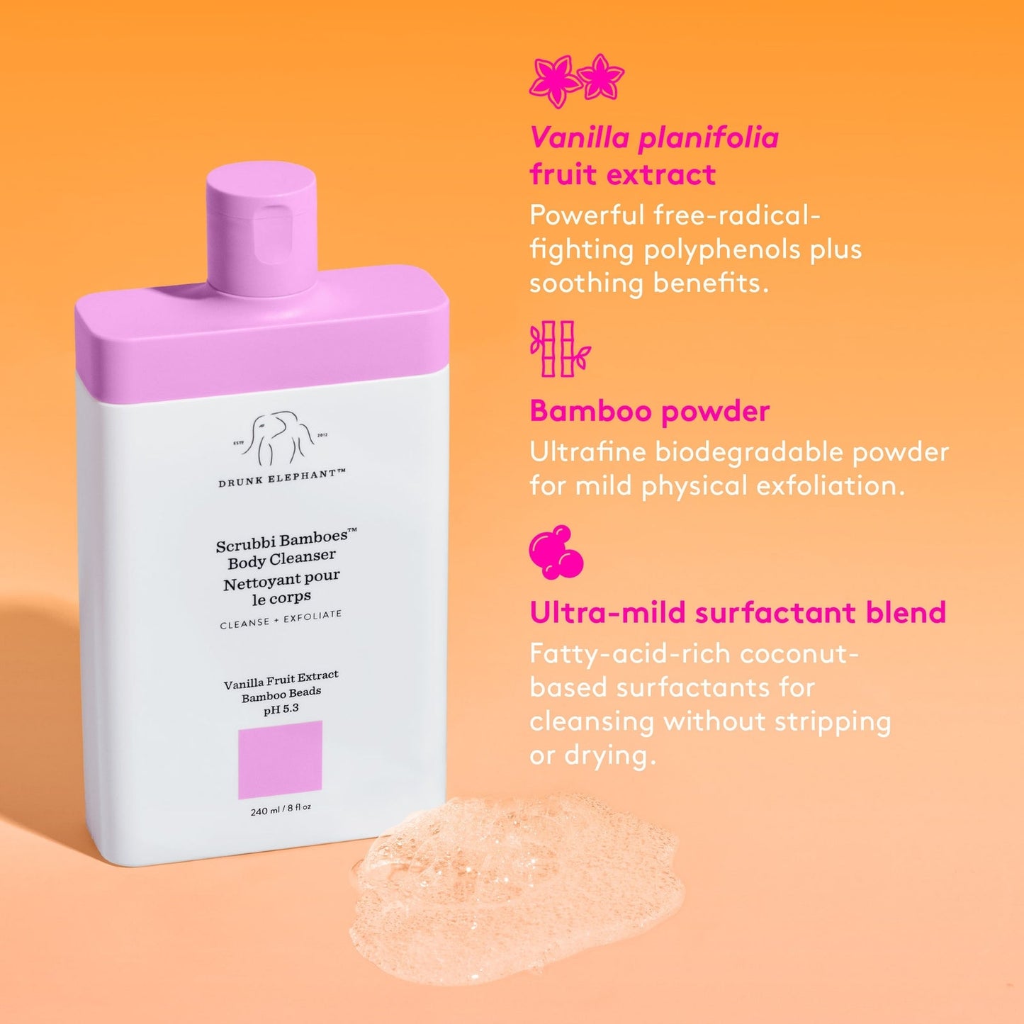 Drunk Elephant Scrubbi ™ Vanilla Body Cleanser