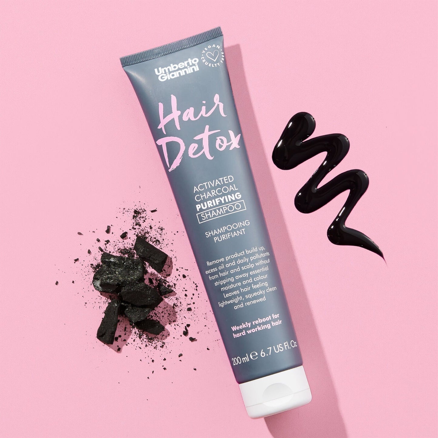 Umberto Giannini Hair Detox Activated Charcoal Purifying Shampoo